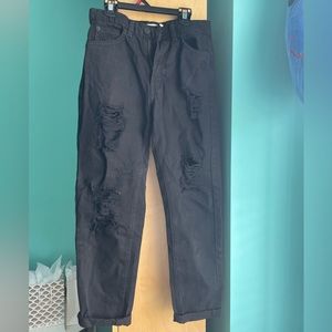 Garage Ripped Mom Jeans